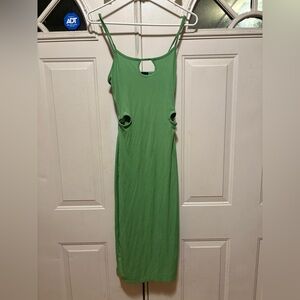 Derek Heart Green Backless Dress